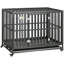 Parc pour chien avec cage verrouillable Pawhut