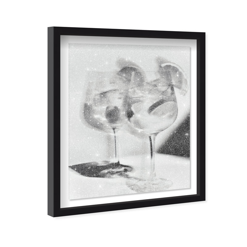 Phantom Pour Framed Graphic Art, 37.5"H x 46.5"W, Black Shadowbox