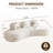Boneless Curved Sectional Sofa with pillows-1881852547