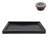 Streamline 48 in. x 34 in. Corner Acrylic Shower Base in Glossy Black with Left Drain, Drain Included-117295430
