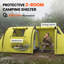 Tente de camping pour 3 à 4 personnes avec 2 chambres, tente familiale imperméable