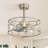 Heleena 20" Caged Enclosed Low Profile Crystal Ceiling Fan with Lights and Remote Control-1661750172