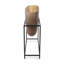 Vase bronze Gavyn avec support en fer noir - grand-113669423
