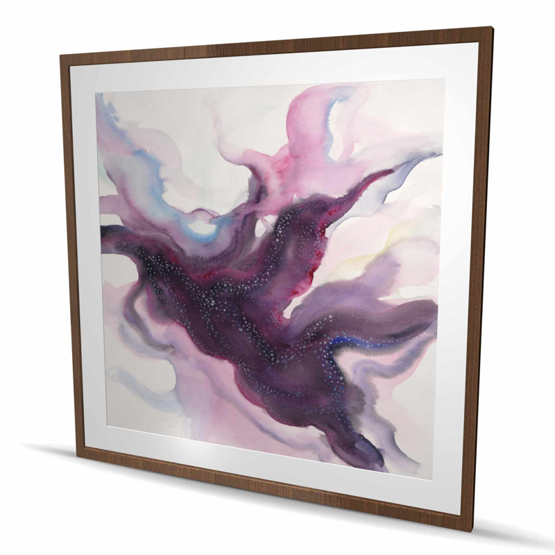 Reproduction mate encadrée rose Milky Way | Décoration de salon