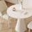 White Round Sintered Stone Dining table