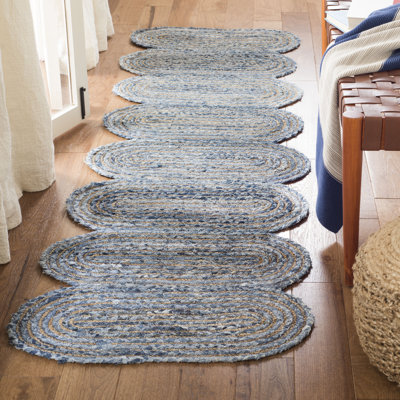 Tapis en jute de coton tissé à la main Zeitler