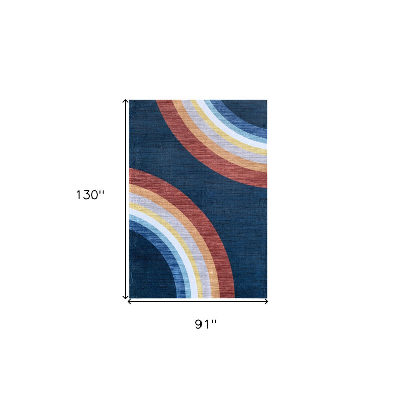 Tapis juvénile arc-en-ciel 8 pi x 11 pi