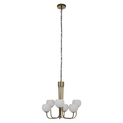 Yisroel 6 - Light Shaded Chandelier