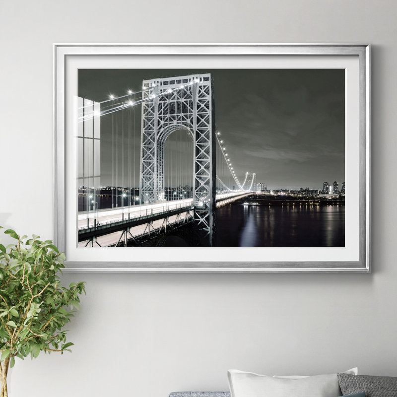 City Lights - Photographie avec cadre photo, H 18,5 po x l 24,5 po x P 1,5 po, Cadre argenté