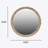 Round Wall Mirror With Rivet Detail
