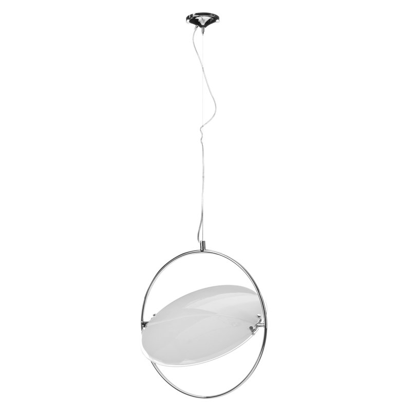 1 - Light Chrome Geometric Pendant, 100 cm H x 60 cm W x 60 cm D