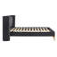Lit Sawyer King capitonné à oreilles avec liseuses dissimulées et ports de chargement USB/A/C, chenille-458496252-458496242