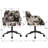 Comfy Faux Leather Desk Chair Modern Computer Task Chair Swivel Accent Chair With Mid Back Arm Chair For Living Room/Bedroom/Home Office-1037455877