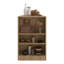 Îlot de cuisine Lacour, table de bar avec 3 tablettes latérales, chêne naturel-887736922