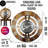Wall Clock 36" Oversized for Living Room decor with Real Moving Gears England Collection-107103024