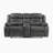 Jannali 74.5'' Traditional Microfiber Double Reclining Love Seat with Integrated Center Console, Plush Pillow Top Armrests-102305032
