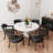 Elani Bankers Swivel Tufted Dining Chairs with Casters and Arms-1480359264-1480359255
