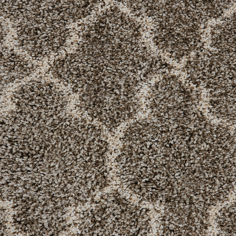 Tapis marocain beige à poils longs Sigrid, Rectangle 7 pi 10 po x 10 pi 10 po