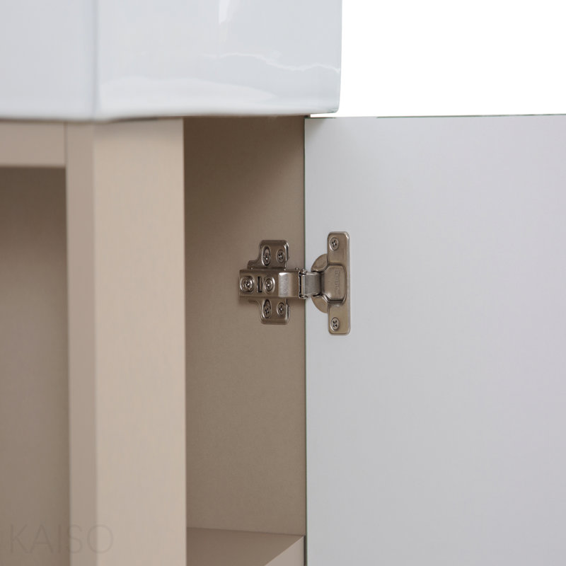 21.6" Vanity Base Only, Open Shelf On The Left, Green, Green