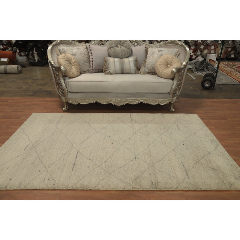 Tapis marocain treillis fait à la main 5 x 8 po