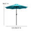 Ensemble Narron - Parasol rond 9 pi et base imperméable universelle en ciment-676417069