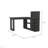 Masai Writing Computer Desk, Five Open Shelves-144088576