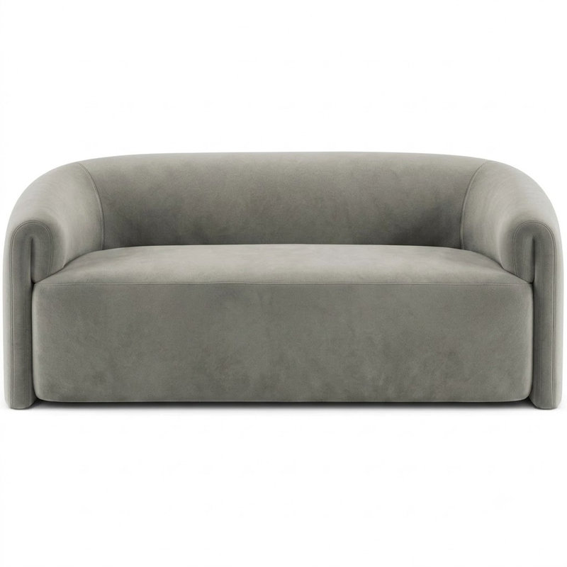 Solid Velvet | Velluto Fabric, Silver