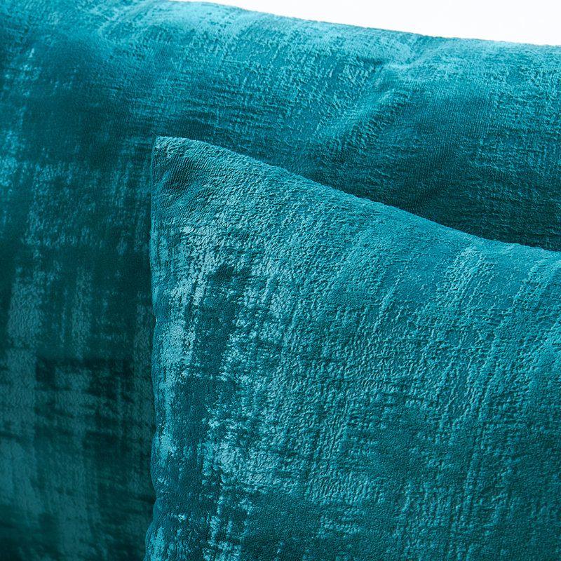 Textured Velvet Euro Reversible Pillow Cover, Agate Green