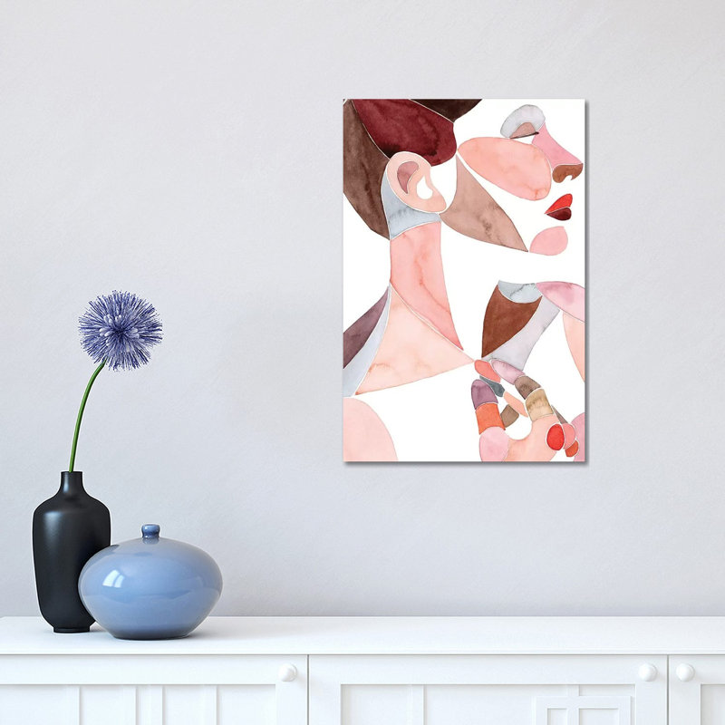 « Golden Age II » par Grace Popp-impression d’art graphique, H 18 po x l 12 po x 1,5 po, Toile tendue, Pas de tapis