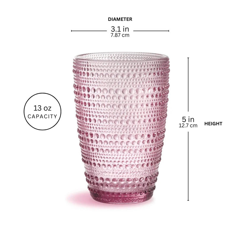 Verre à gin 8,5 oz Namiya (ensemble / 4), Rose, 13