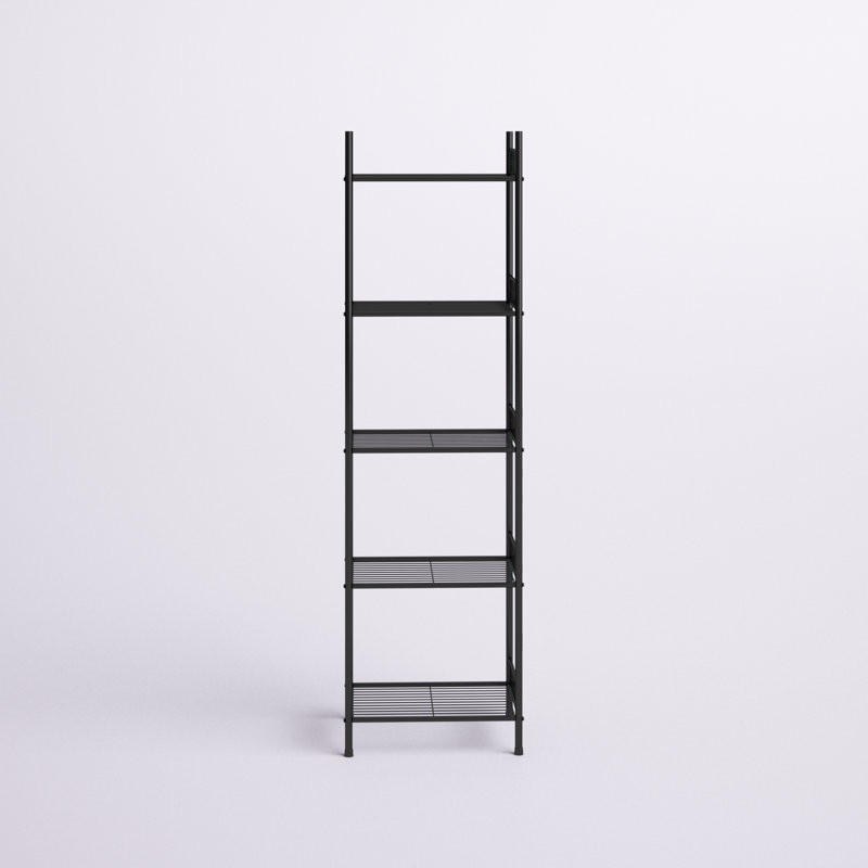 Moffitt 57" H x 12.6" W x 16.3" D 5 Tier Wire Shelving Unit Metal Storage Organizer Rack