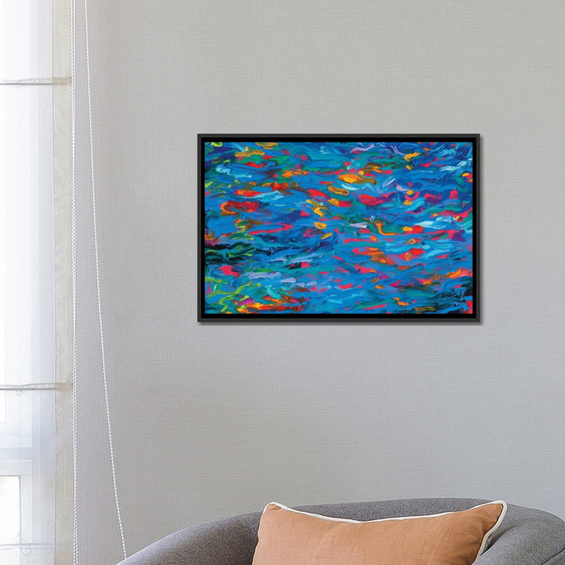 «BM 021» par Iris Scott Abstracts - Sans cadre, toile giclée sur toile tendue, H 18 po x l 26 po x P 1,5 po, Pas de tapis