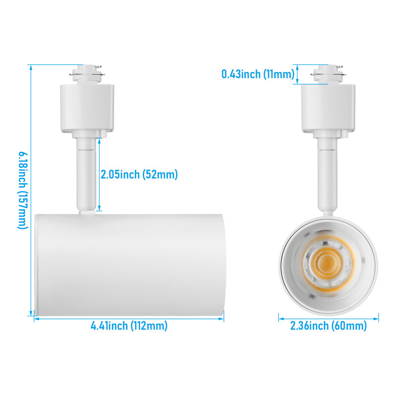 LED Track Head, White