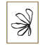 Collection de dessins au trait, pétales encadrés sur toile-93752304-93752305