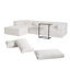 Boneless L shaped Modular Sectional Sectional Sofa with Side Table-1187441125