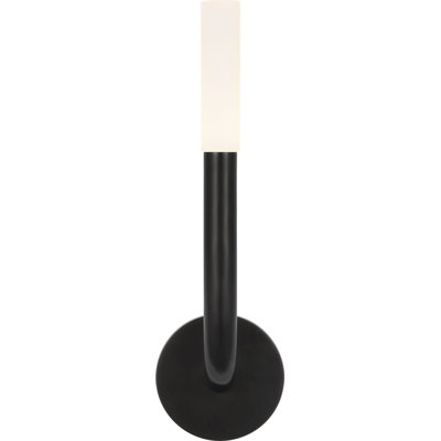 Rousseau Single Sconce with Etched Crystal
