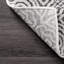 Tapis à motif de médaillon pour le salon, la chambre à coucher, la salle à manger et la cuisine Zayan, gris / ivoire-922301750