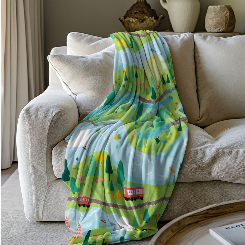 Cohésive Designs - 1 pièce Sherpa Premium, Lit simple