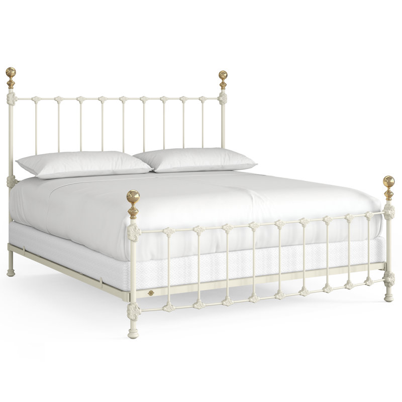 151 Palatial Bed | Complete Standard, King, Gloss Off-White