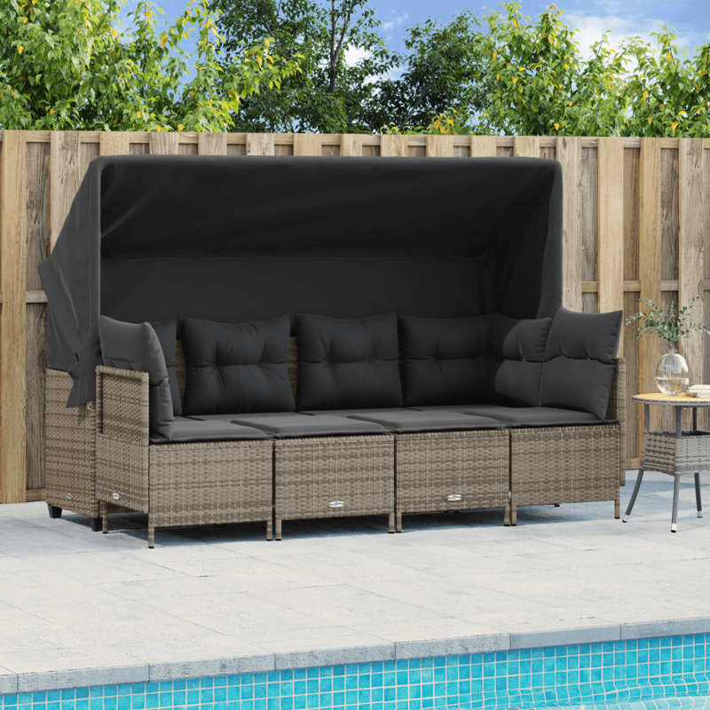  Garden Sofa Set Grey, Dark Grey