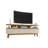 Yonkers Mid-Century Modern TV Stand in Off White and Natural-193684813-264275932