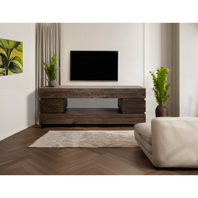 Meuble télé 2 tiroirs Domen