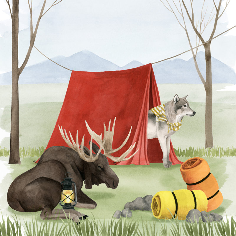 Camp Crashers II by Grace Popp - Wrapped Canvas Painting, 51cm H x 51cm W
