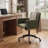 Jabali Extra Wide Boucle Upholstered Office Chair Swivel Desk Chair with Metal Frame-112473112