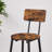 Round Bar Stool Set With Shelves, Stool With Backrest