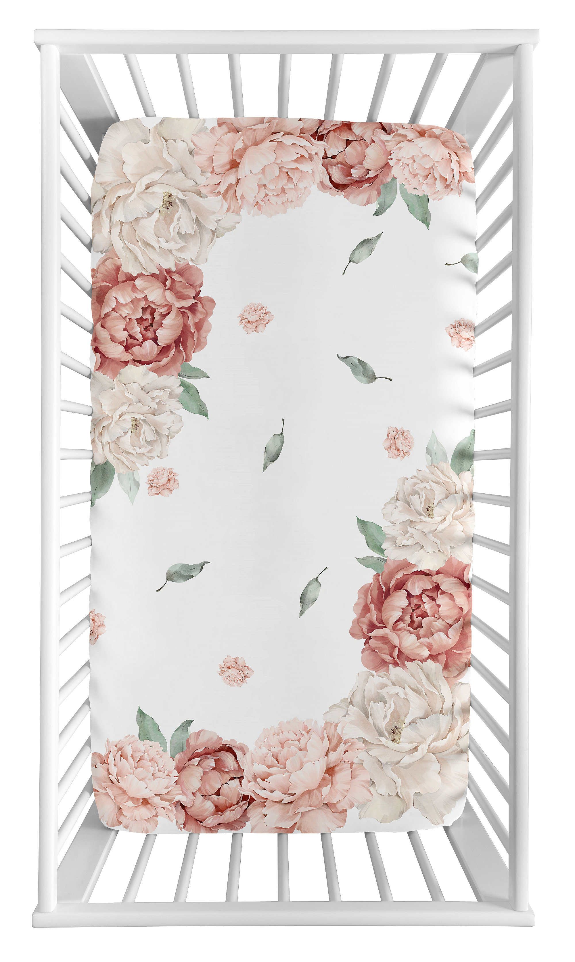 Sweet Jojo Designs Floral Fitted Crib Sheet Sweet Jojo Designs Boho Floral  Wildflower Blue And Orange Fitted