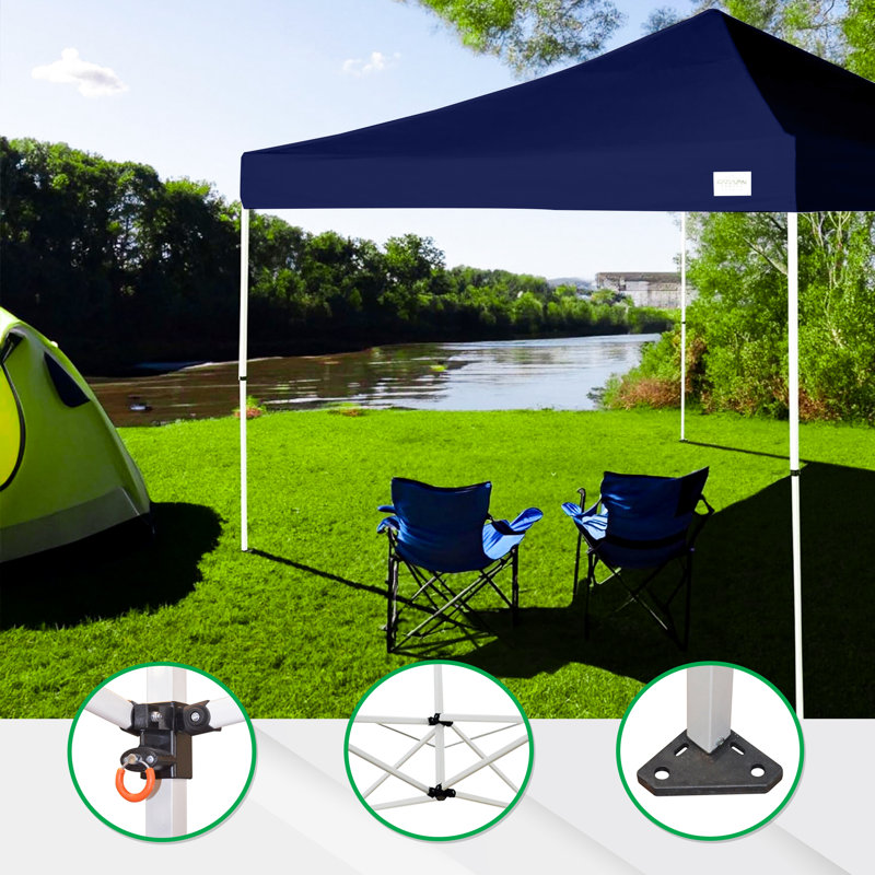 118'' W x 118'' D Steel Pop-Up Canopy