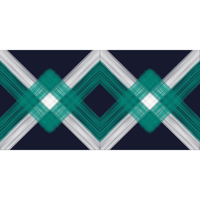 Nautical Nights Geometric Outdoor Reversible Throw Pillow, Navy Blue, 16"x16"