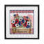 «Patriotic Poppies Bouquet», reproduction encadrée sous verre, design par Nicole DeCamp-488784157-488784156