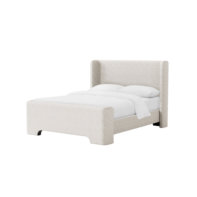 Suzy Chenille Upholstered Platform Bed, King